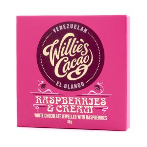 Willie\'s Cacao - Czekolada 36% - Raspberries and Cream 50g