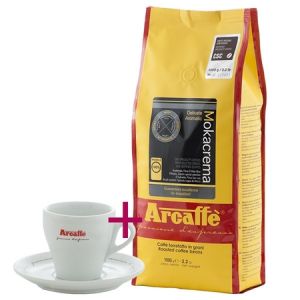 Zestaw Arcaffe Mokacrema 1kg + filiżanka do cappuccino